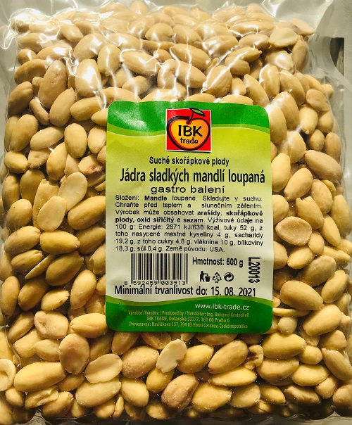 IBK Mandle jádra loupaná 500 g