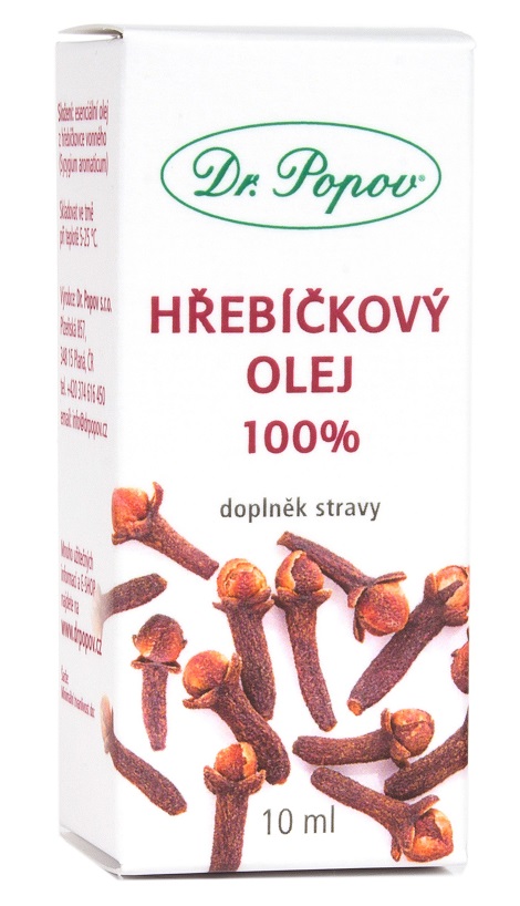 Dr. Popov Hřebíčkový olej 100% 10 ml