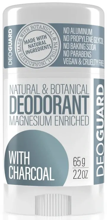 DEOGUARD Přírodní tuhý deodoranat - neparfemovaný s aktivním uhlím 65g