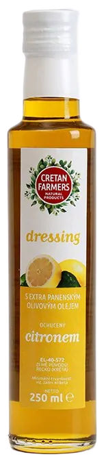 CRETAN FARMERS Dressing s extra panenským olivovým olejem Citron 250 ml