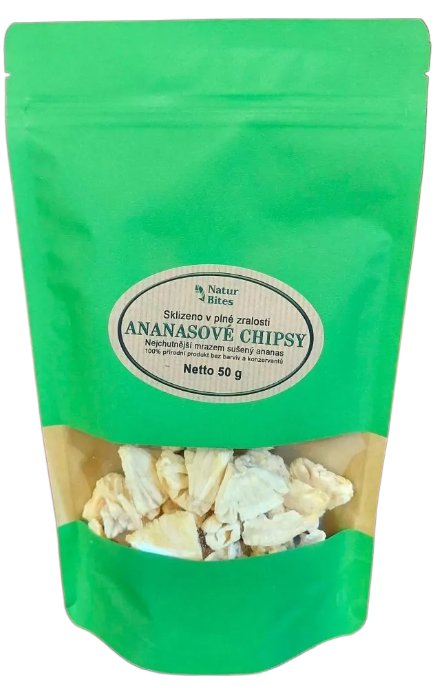 NaturBites Ananas lyofilizovaný (sušený mrazem) 50g