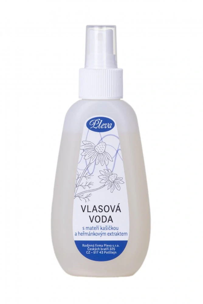 Pleva Vlasová voda s mateří kašičkou a heřmánkem pro zářivé vlasy 115 g