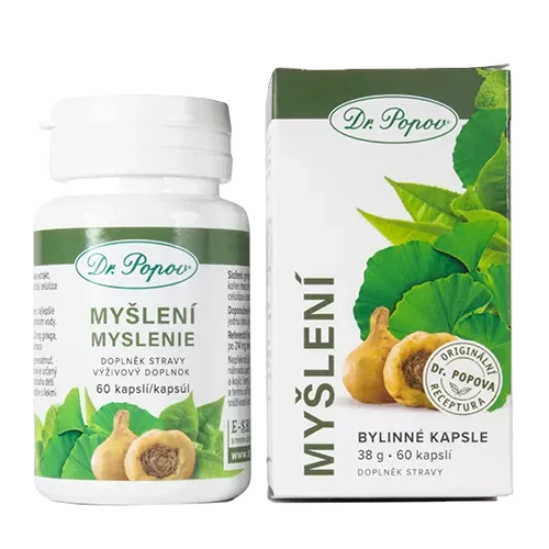 Dr. Popov Bylinné kapsle Myšlení, 60 kapslí