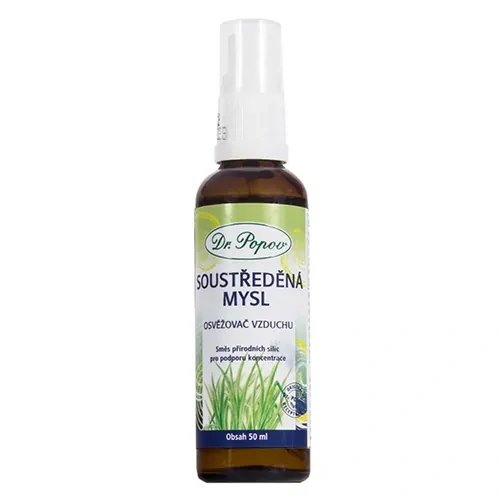 Dr. Popov SOUSTŘEDĚNÁ MYSL, osvěžovač vzduchu, 50 ml