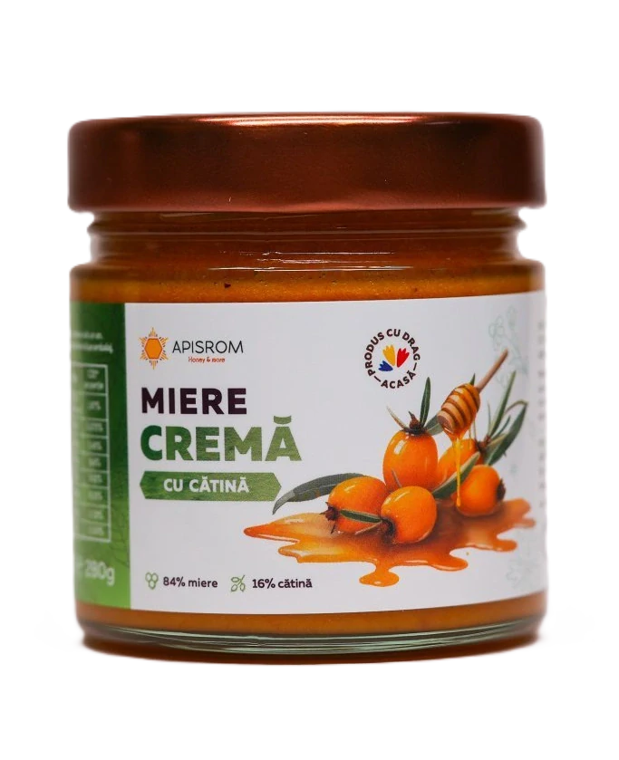 Apisrom Med krémový s rakytníkem, 280 g