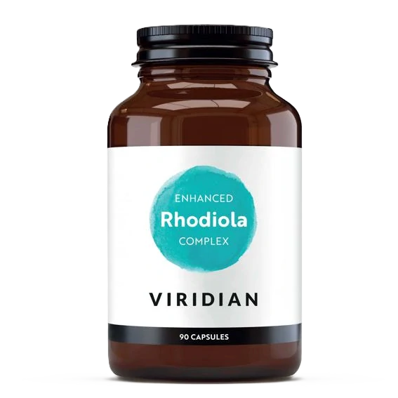 Viridian Enhanced Rhodiola Complex 90 kapslí (Komplex Rozchodnice růžové s adaptogeny)
