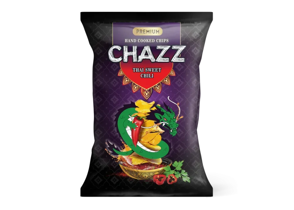 CHAZZ Bramborové chipsy Thai Sweet chilli 90g