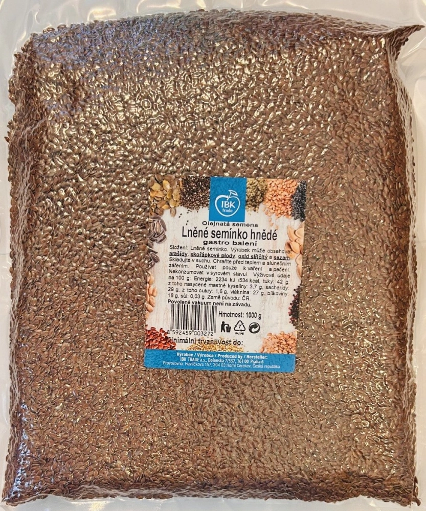 IBK Lněné semínko hnědé 1000g