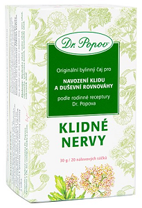 Dr. Popov Čaj Klidné nervy 20 x 1,5 g