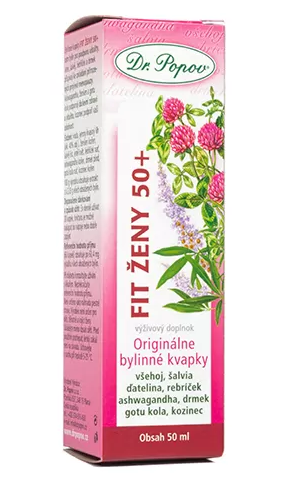 Dr. Popov Bylinné kapky Fit ženy 50+ 50 ml