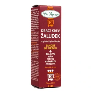 Dr. Popov Bylinné kapky Dračí krev ŽALUDEK (Sangre de Drago), 30 ml
