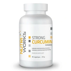 NutriWorks Strong Curcumin Piperine 90 kapslí