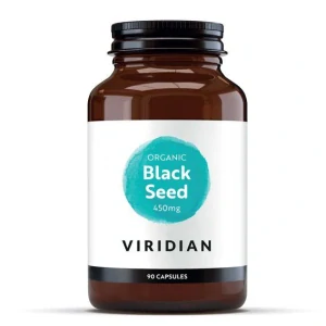 Viridian Black Seed 450mg 90 kapslí Organic (BIO Egyptský černý kmín)
