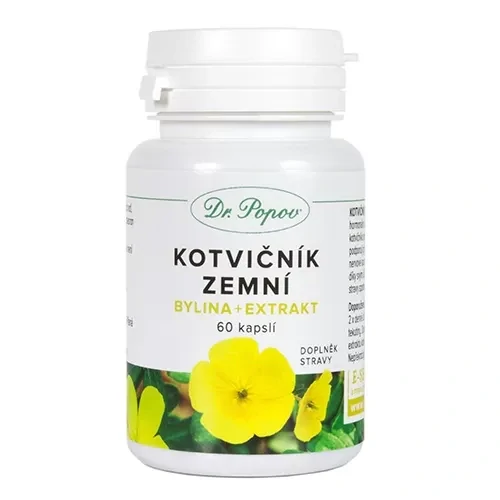 Dr. Popov Kotvičník zemní (bylina + extrakt) 60 ka