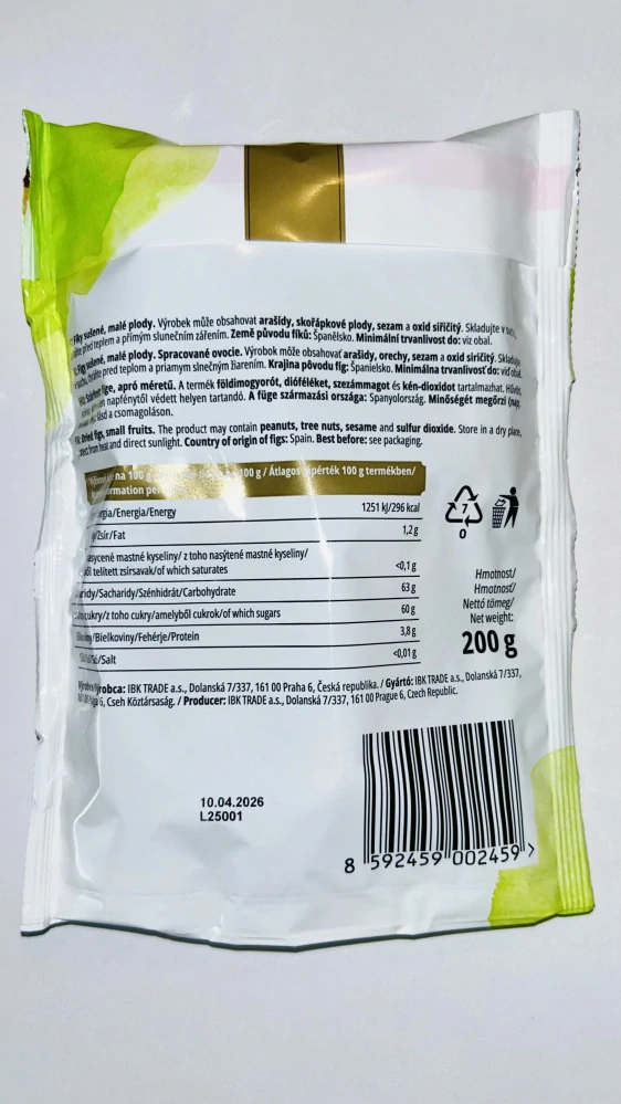 IBK Fíky sušené Baby 200g
