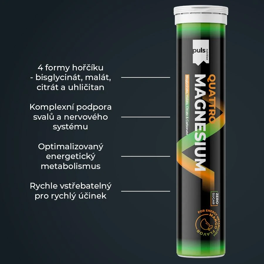 PULS nutrition Quattro Magnesium 20 tablet mango