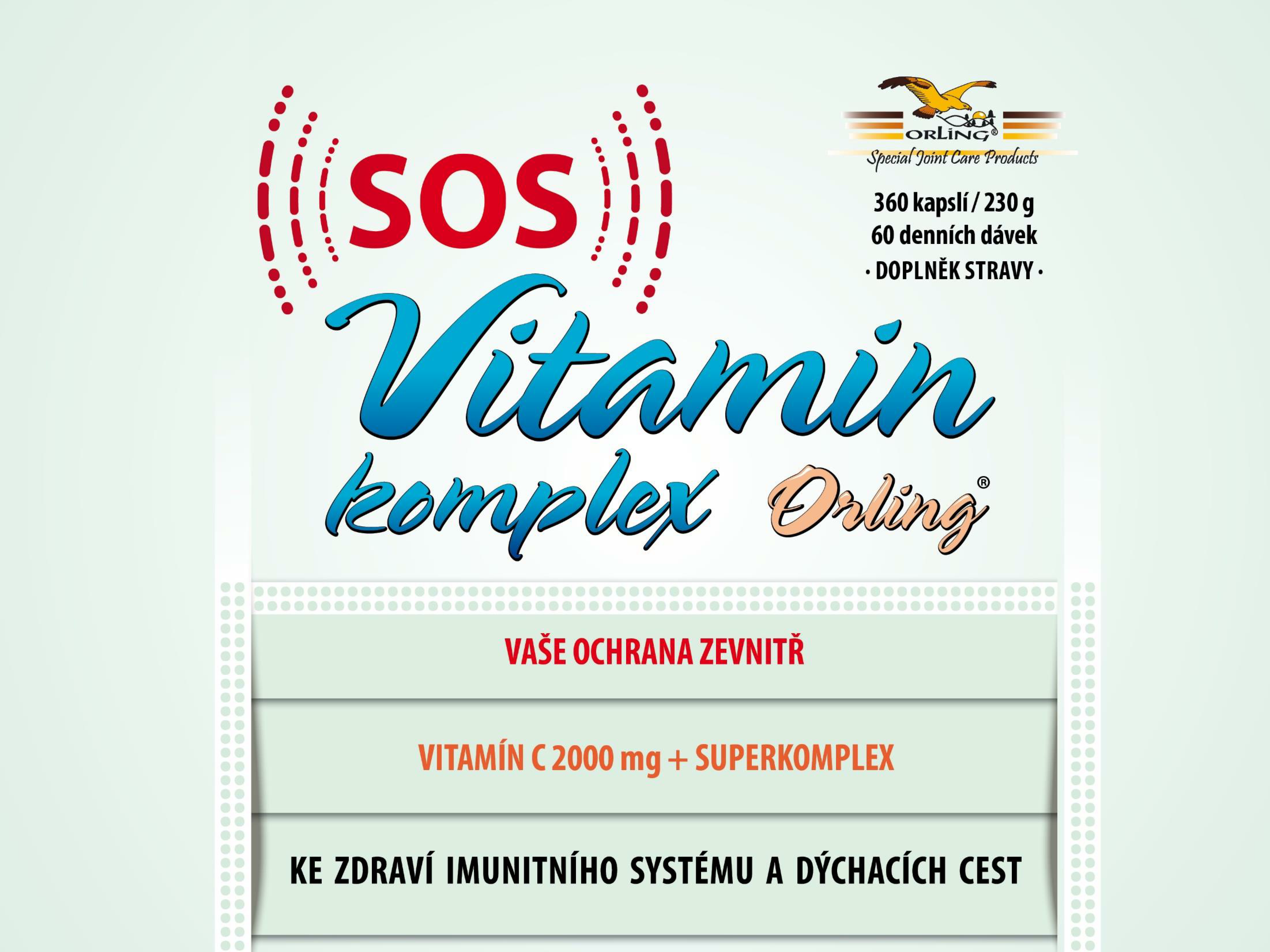 ORLING SOS Vitamin komplex kapsle 360 kaps.