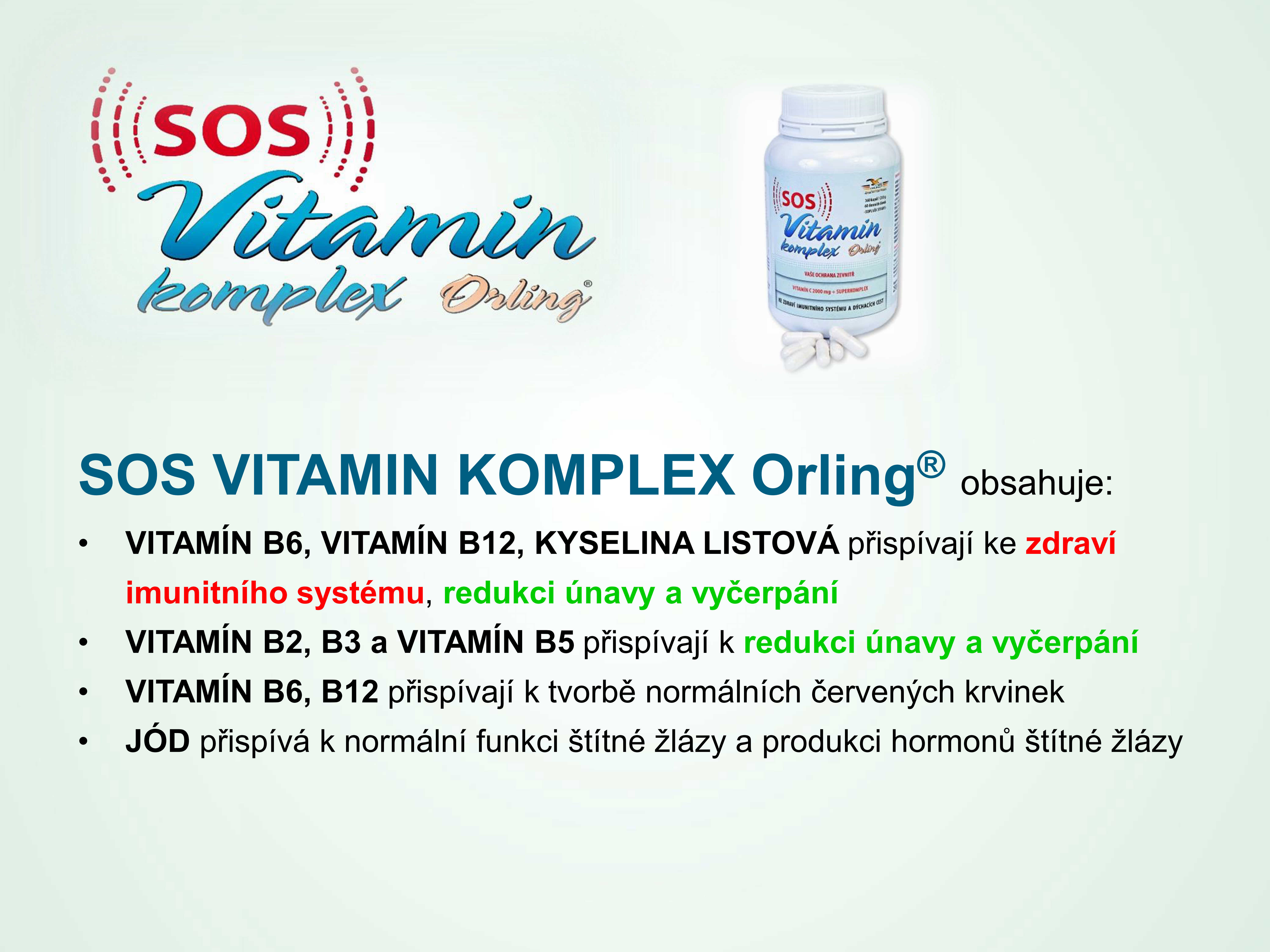 ORLING SOS Vitamin komplex kapsle 360 kaps.