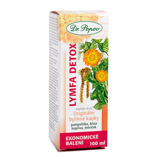Dr. Popov Bylinné kapky Lymfa-Detox 100 ml 