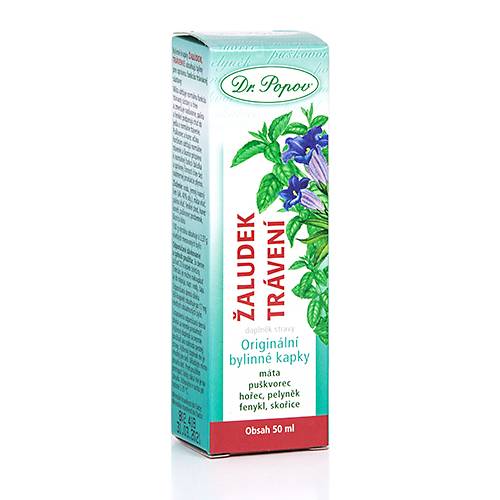 Dr. Popov Bylinné kapky Žaludek trávení 50 ml