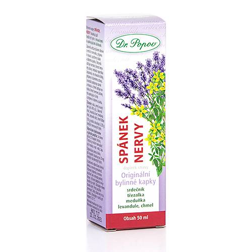 Dr. Popov Bylinné kapky Spánek nervy 50 ml