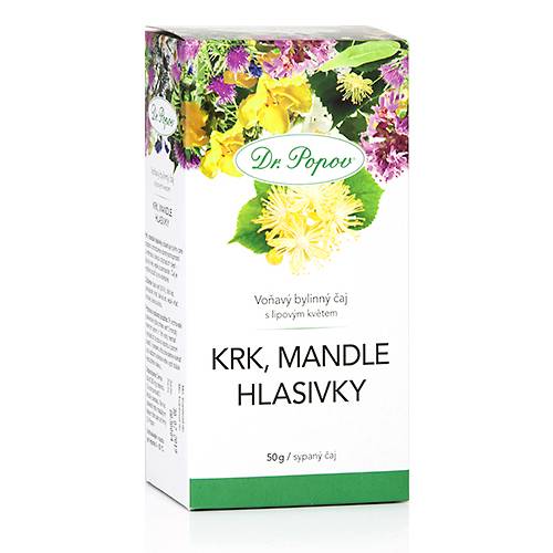 Dr. Popov Čaj Krk, mandle hlasivky 50 g